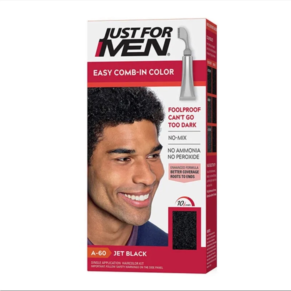 JUST FOR MEN Easy Comb-in Color HAIR COLOR Jet Black (3 Pack)